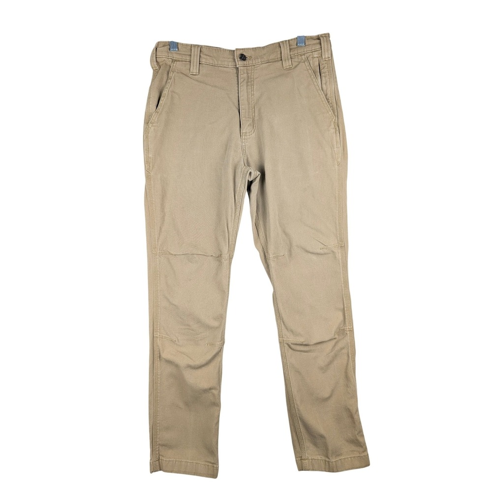 Carhartt Work Pants Mens 32x30 Tan Rugged Flex Straight Fit‎ Canvas BN2821-M